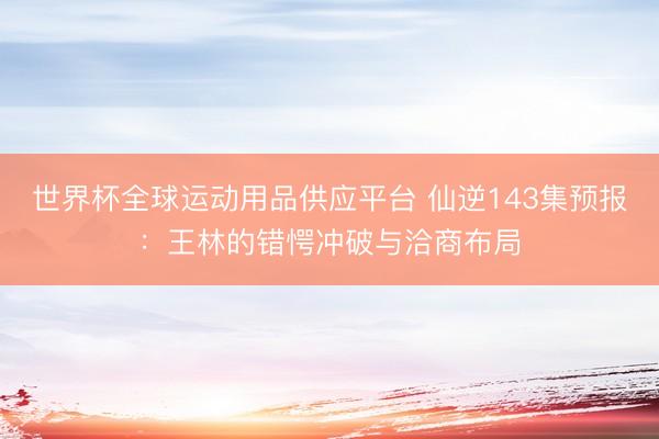 世界杯全球運(yùn)動(dòng)用品供應(yīng)平臺(tái) 仙逆143集預(yù)報(bào)：王林的錯(cuò)愕沖破與洽商布局